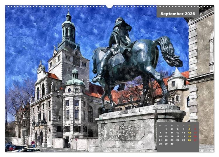 Produktbild: Heimatliches Bayern in Aquarell (hochwertiger Premium Wandkalender 2026 DIN A2 quer), Kunstdruck in Hochglanz