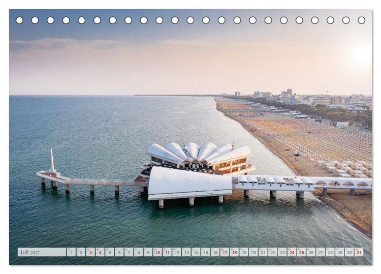 Produktbild: Lignano in Italien. Sommer Strand und Meer (Tischkalender 2027 DIN A5 quer), CALVENDO Monatskalender