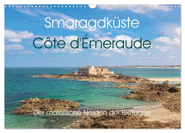 Produktbild: Smaragdk&uuml;ste C&ocirc;te d'&Eacute;meraude. Der malerische Norden der Bretagne (Wandkalender 2026 DIN A3 quer), CALVENDO Monatskalender