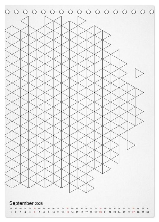 Produktbild: Geometric Graphik Art (Tischkalender 2026 DIN A5 hoch), CALVENDO Monatskalender