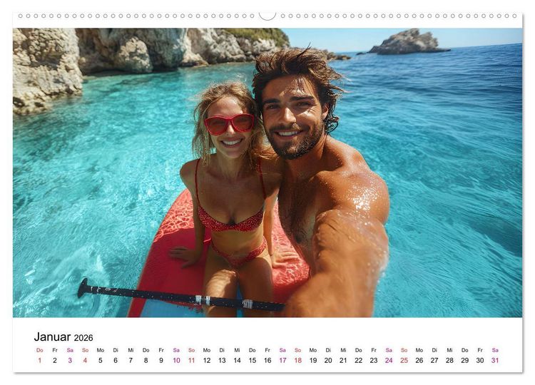 Produktbild: Stand up paddling - SUP (Wandkalender 2026 DIN A2 quer), CALVENDO Monatskalender