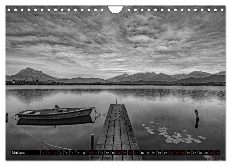 Produktbild: Dramatik in SW (Wandkalender 2026 DIN A4 quer), CALVENDO Monatskalender