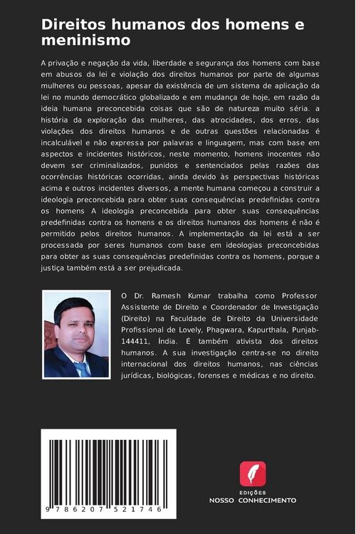 Produktbild: Direitos humanos dos homens e meninismo