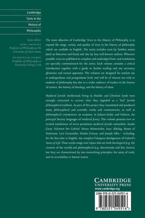 Produktbild: Medieval Jewish Philosophical Writings