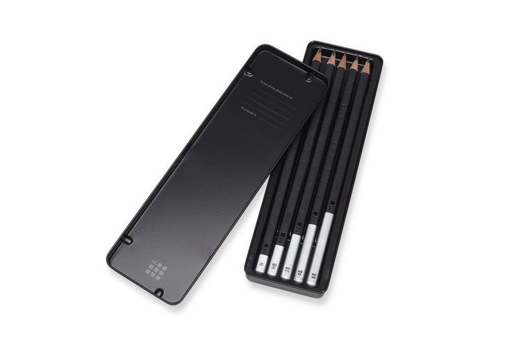 Produktbild: Moleskine Zeichenstift-Set, 5 Bleistifte