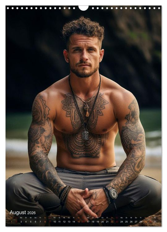Produktbild: Tattoos Kunst auf der Haut (Wandkalender 2026 DIN A3 hoch), CALVENDO Monatskalender