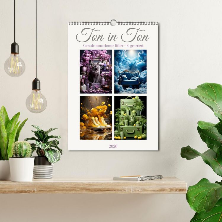 Produktbild: Ton in Ton (Wandkalender 2026 DIN A3 hoch), CALVENDO Monatskalender