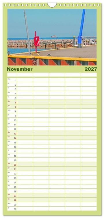 Produktbild: Familienplaner 2027 - Ostseebad K&uuml;hlungsborn. Erholung mit allen Sinnen mit 5 Spalten (Wandkalender, 21 x 45 cm) CALVENDO