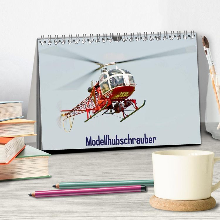 Produktbild: Modellhubschrauber (Tischkalender 2026 DIN A5 quer), CALVENDO Monatskalender