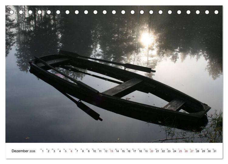 Produktbild: Bootsansichten (Tischkalender 2026 DIN A5 quer), CALVENDO Monatskalender