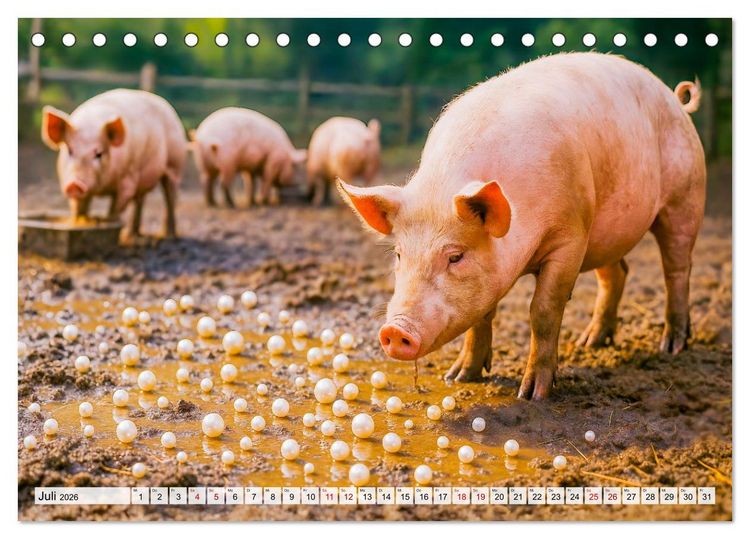 Produktbild: Tierische Redewendungen - Ein Kalender voller Spr&uuml;che und Sprachbilder (Tischkalender 2026 DIN A5 quer), CALVENDO Monatskalender