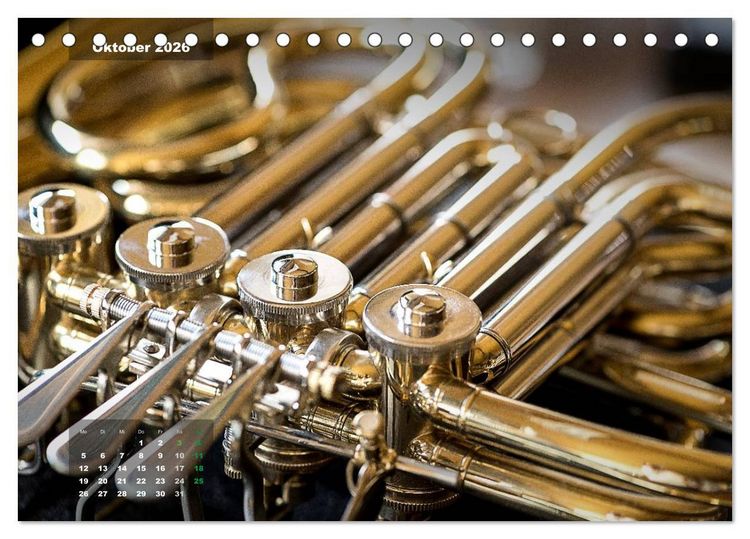 Produktbild: Das Horn, ein herrliches Instrument (Tischkalender 2026 DIN A5 quer), CALVENDO Monatskalender