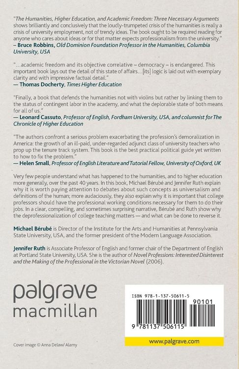Produktbild: The Humanities, Higher Education, and Academic Freedom
