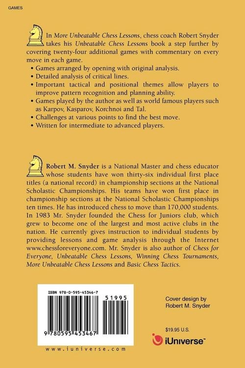 Produktbild: More Unbeatable Chess Lessons