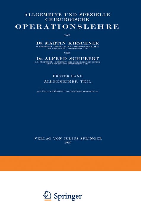 Produktbild: Allgemeine und Spezielle Chirurgische Operationslehre