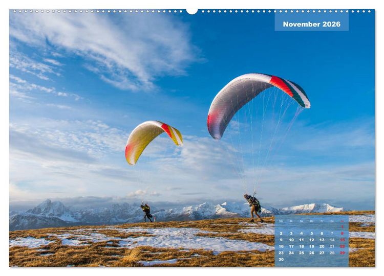 Produktbild: Paragliding - Aufbruch zu neuen H&ouml;henfl&uuml;gen (hochwertiger Premium Wandkalender 2026 DIN A2 quer), Kunstdruck in Hochglanz