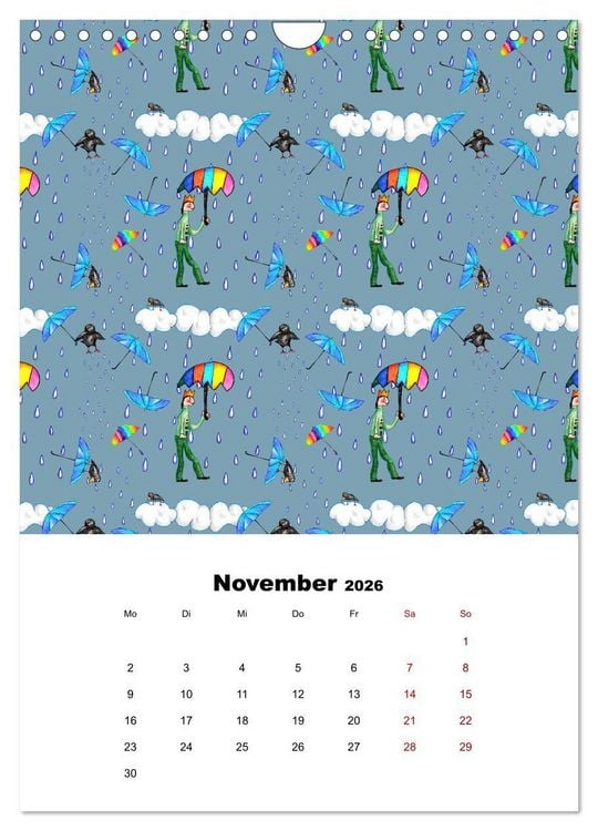 Produktbild: MUSTERMACKE (Wandkalender 2026 DIN A4 hoch), CALVENDO Monatskalender