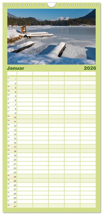 Produktbild: Familienplaner 2026 - Rund um den Hintersee und Zauberwald mit 5 Spalten (Wandkalender, 21 x 45 cm) CALVENDO