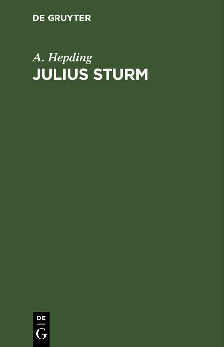 Produktbild: Julius Sturm