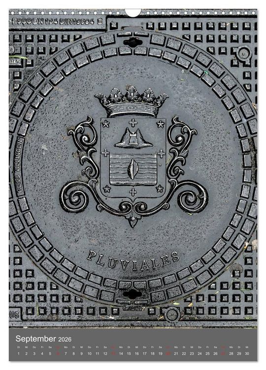 Produktbild: Gullydeckel (Wandkalender 2026 DIN A3 hoch), CALVENDO Monatskalender
