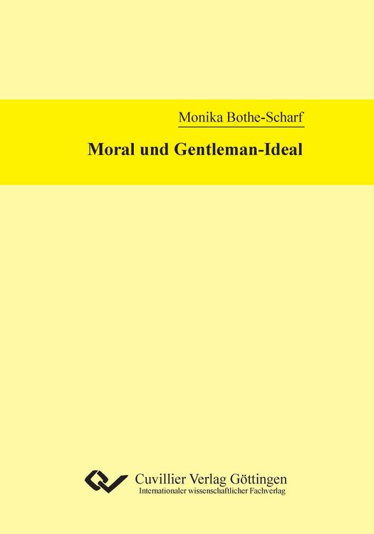 Produktbild: Moral und Gentleman-Ideal