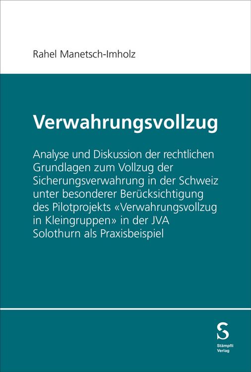 Produktbild: Verwahrungsvollzug
