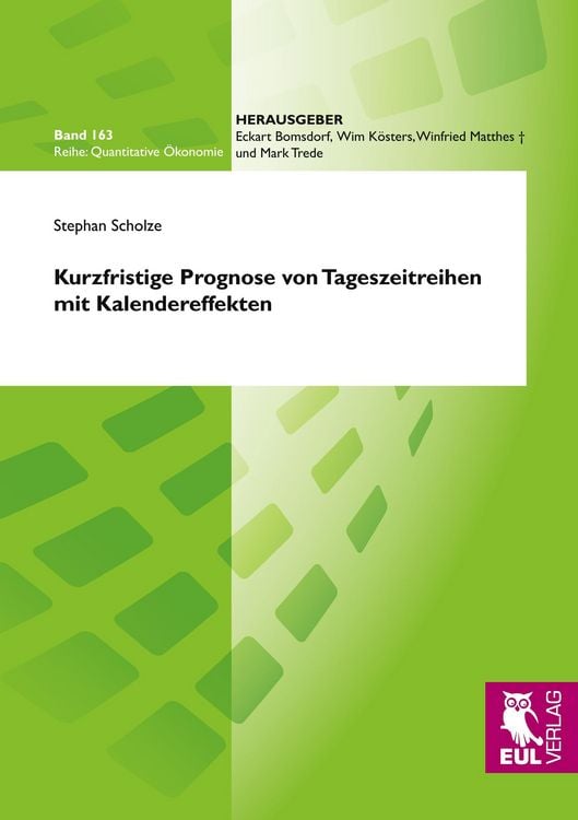 Produktbild: Kurzfristige Prognose von Tageszeitreihen mit Kalendereffekten