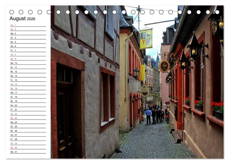Produktbild: Eine Perle an der Mosel &ndash; Bernkastel-Kues (Tischkalender 2026 DIN A5 quer), CALVENDO Monatskalender