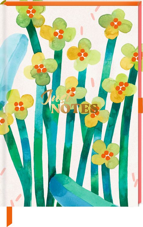 Produktbild: Notizbuch DIN A5 &ndash; Just Notes (Little yellow Flowers)
