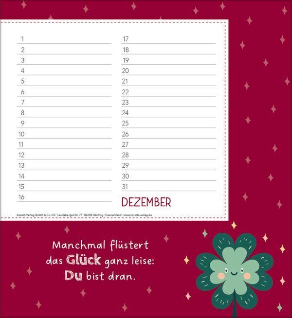 Produktbild: Geburtstagskalender Happy Mind