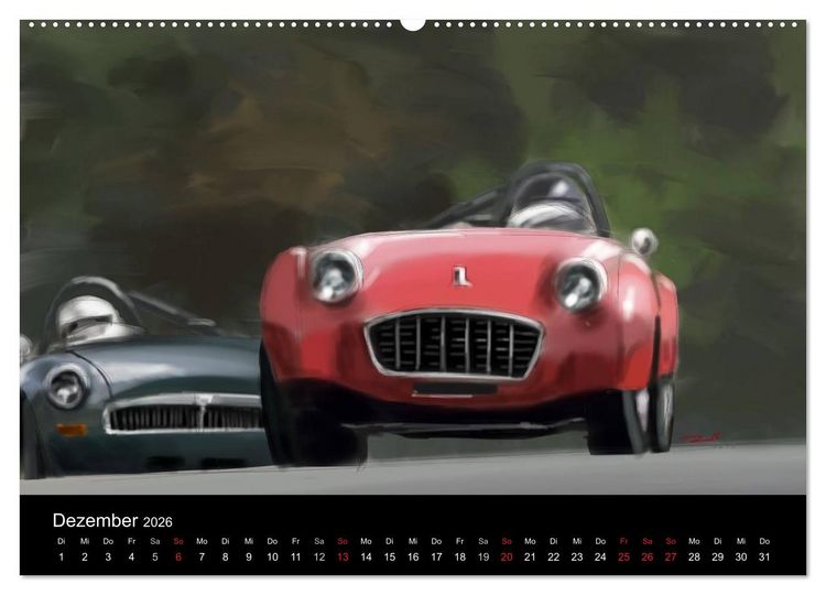 Produktbild: Classic Car Art by Reinhold Art&acute;s (Wandkalender 2026 DIN A2 quer), CALVENDO Monatskalender