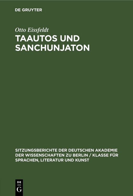 Produktbild: Taautos und Sanchunjaton