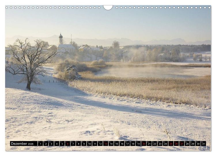 Produktbild: T&ouml;lzer Land und Blaues Land: Seelenlandschaften (Wandkalender 2026 DIN A3 quer), CALVENDO Monatskalender