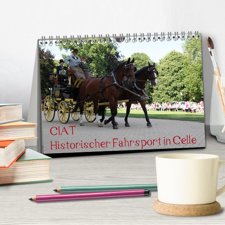 Produktbild: CIAT - Historischer Fahrsport in Celle (Tischkalender 2026 DIN A5 quer), CALVENDO Monatskalender