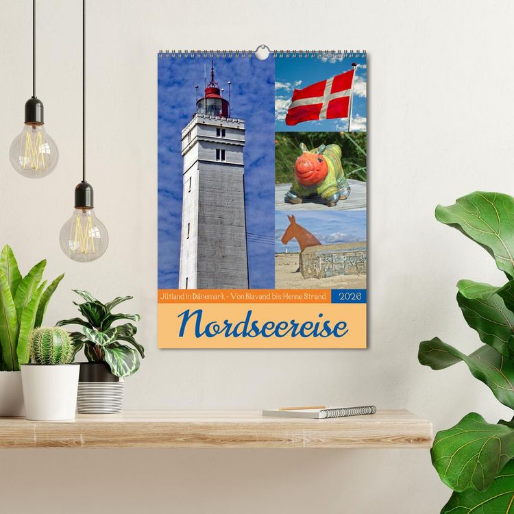 Produktbild: Nordseereise &ndash; J&uuml;tland in D&auml;nemark &ndash; Von Blavand bis Henne Strand (Wandkalender 2026 DIN A3 hoch), CALVENDO Monatskalender