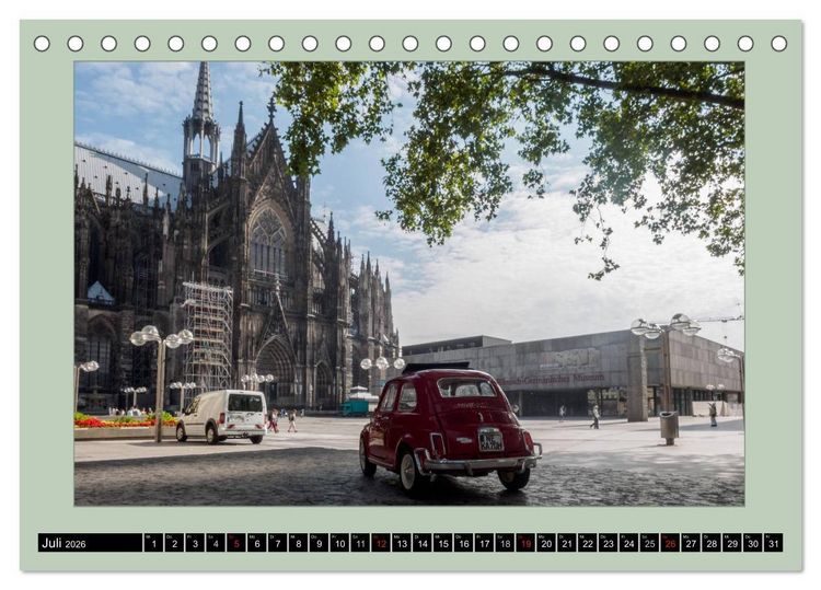Produktbild: Die Knutschkugel in K&ouml;ln (Tischkalender 2026 DIN A5 quer), CALVENDO Monatskalender