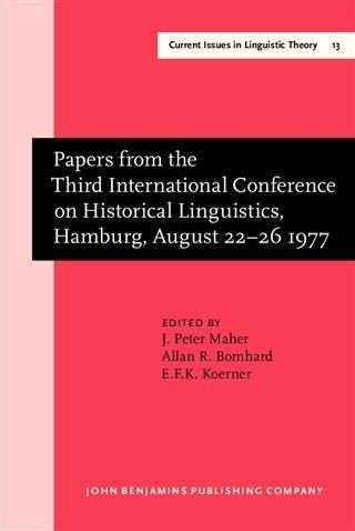 Produktbild: Papers from the Third International Conference on Historical Linguistics, Hamburg, August 22-26 1977
