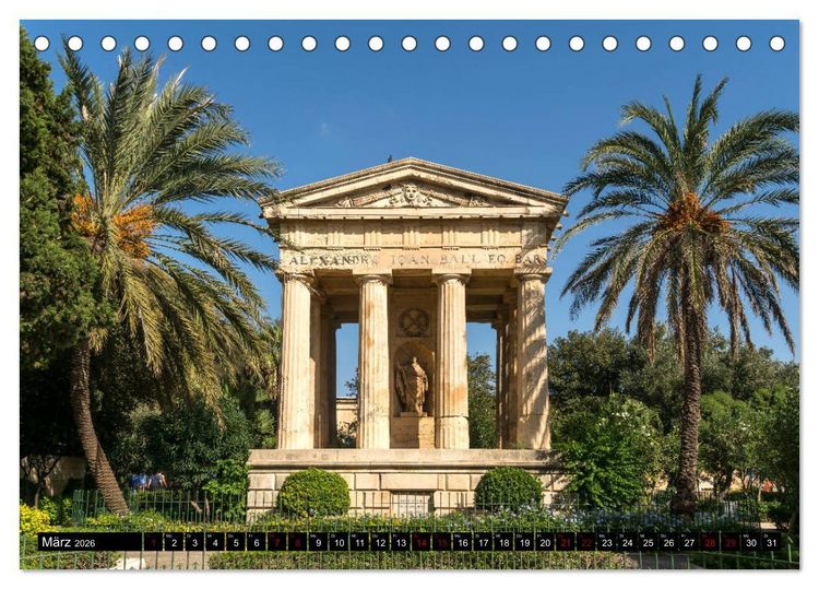 Produktbild: Valletta - Malta (Tischkalender 2026 DIN A5 quer), CALVENDO Monatskalender