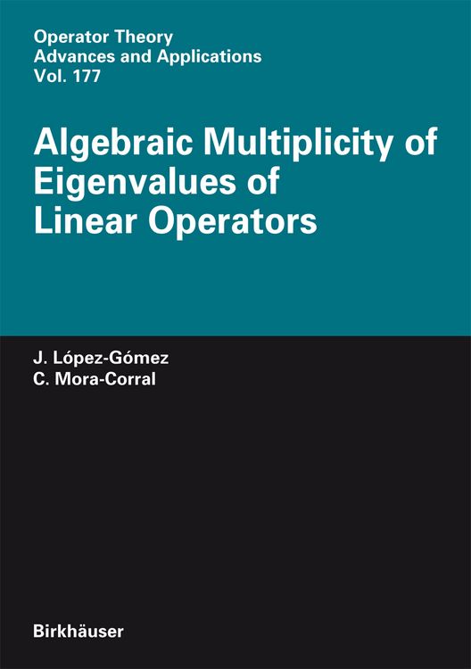 Produktbild: Algebraic Multiplicity of Eigenvalues of Linear Operators