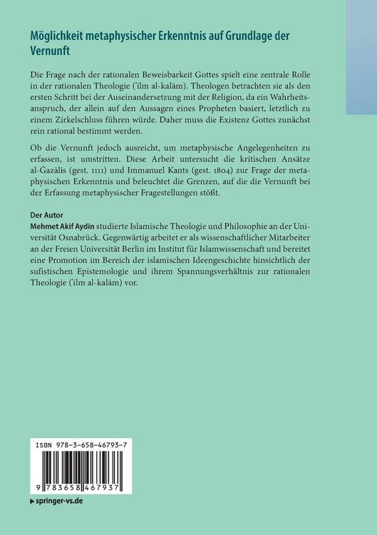Produktbild: M&ouml;glichkeit metaphysischer Erkenntnis auf Grundlage der Vernunft