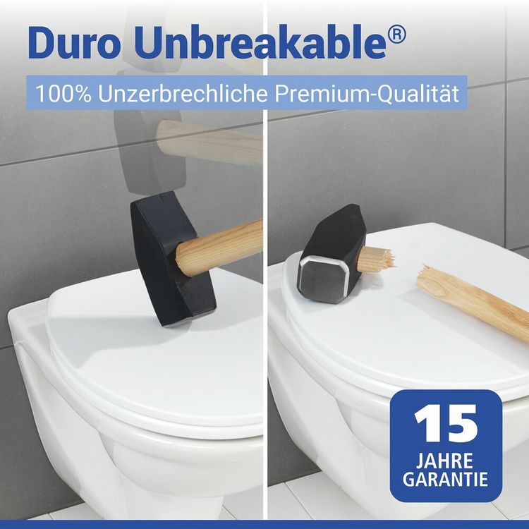 Produktbild: WC-Sitz Mod. Gatteo DuroUnbreakable&reg;, Wei&szlig;, 100 % bruchsicher, mit Absenkautomatik