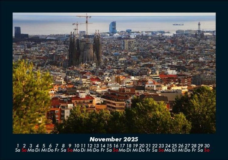 Produktbild: Barcelona 2025 Fotokalender DIN A5