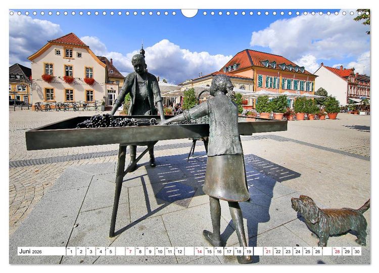 Produktbild: Sommer in Schwetzingen von Karin Vahlberg Ruf und Petrus Bodenstaff (Wandkalender 2026 DIN A3 quer), CALVENDO Monatskalender