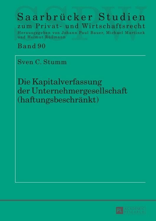 Produktbild: Die Kapitalverfassung der Unternehmergesellschaft (haftungsbeschr&auml;nkt)
