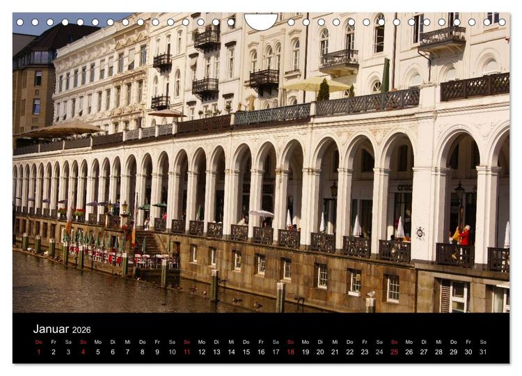 Produktbild: Hansestadt Hamburg (Wandkalender 2026 DIN A4 quer), CALVENDO Monatskalender