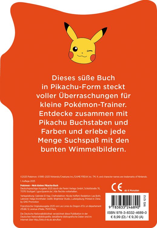 Produktbild: Pok&eacute;mon: Mein kleines Pikachu-Buch
