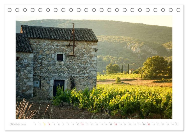 Produktbild: Streifzug durch die Provence (Tischkalender 2026 DIN A5 quer), CALVENDO Monatskalender