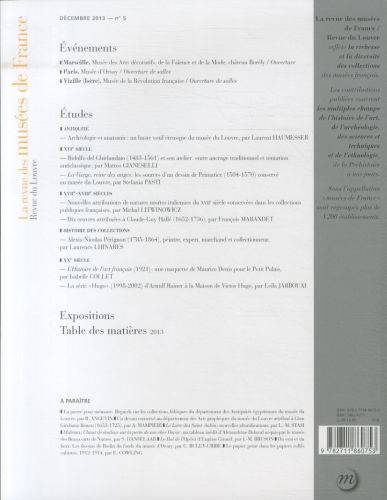 Produktbild: La Revue des mus&eacute;es de France: Revue du Louvre: No 5/2013