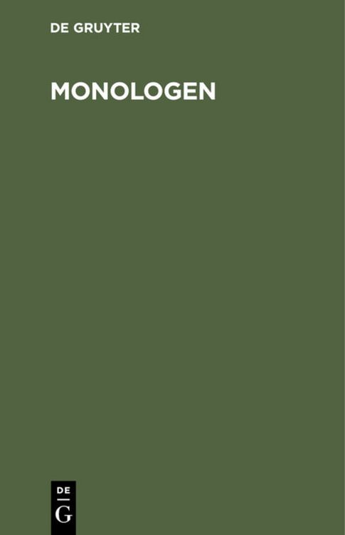 Produktbild: Monologen