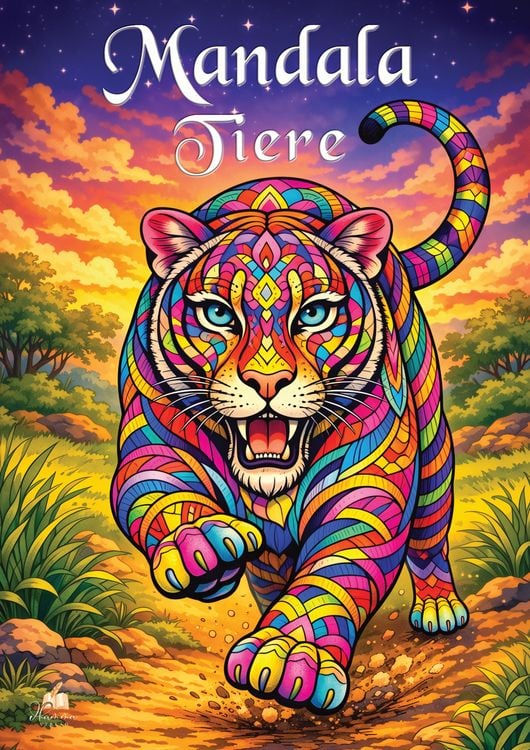 Produktbild: Mandala Tiere Malbuch f&uuml;r Erwachsene mit 50 sch&ouml;nen Ausmalmotiven